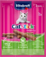 Купить корм для кішок Vitakraft Cat Stick Healthy Chicken/Grass 18 g: цена от 72 грн.