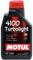 Купити моторне мастило Motul 4100 Turbolight 10W-40 1L  за ціною від 330 грн.