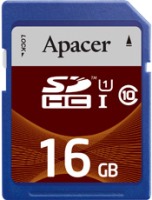 Купить карта памяти Apacer SDHC UHS-I Class 10 (16Gb) по цене от 252 грн.