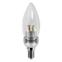 Купити лампочка Maxus 1-LED-272 C37 CL-C 4W 4100K E14 AL  за ціною від 59 грн.