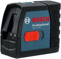 Купити нівелір / рівень / далекомір Bosch GLL 2-15 Professional 0601063701  за ціною від 3158 грн.