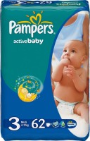 Купити підгузки Pampers Active Baby 3 (/ 62 pcs) за ціною від 312 грн.