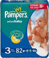 Купить подгузники Pampers Active Baby 3 (/ 82 pcs) по цене от 949 грн.