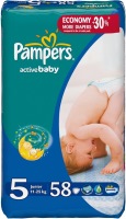 Купить подгузники Pampers Active Baby 5 (/ 58 pcs) по цене от 520 грн.
