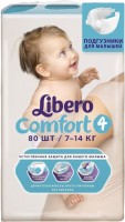 Купити підгузки Libero Comfort 4 (/ 80 pcs) за ціною від 850 грн.