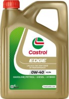 Купить моторное масло Castrol Edge 0W-40 A3/B4 4L  по цене от 2276 грн.