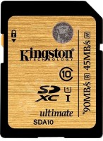 Купити карта пам'яті Kingston Ultimate SD UHS-I за ціною від 170 грн.