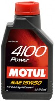 Купить моторне мастило Motul 4100 Power 15W-50 1L: цена от 327 грн.