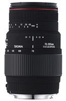 Купити об'єктив Sigma 70-300mm f/4.0-5.6 AF APO Macro DG  за ціною від 12840 грн.