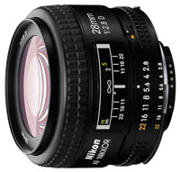 Купить объектив Nikon 28mm f/2.8D AF Nikkor  по цене от 13741 грн.