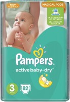 Купити підгузки Pampers Active Baby-Dry 3 (/ 82 pcs) за ціною від 440 грн.