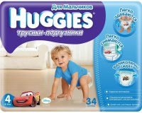 Купить подгузники Huggies Pants Boy 4 (/ 34 pcs) по цене от 278 грн.