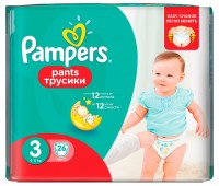 Купити підгузки Pampers Pants 3 (/ 26 pcs) за ціною від 270 грн.