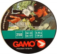 Купить кулі й патрони Gamo Hunter 4.5 mm 0.49 g 250 pcs: цена от 115 грн.