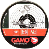 Купить пули и патроны Gamo Match 4.5 mm 0.49 g 500 pcs  по цене от 315 грн.