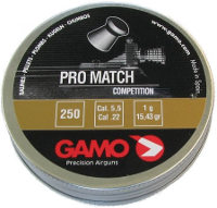 Купити кулі й патрони Gamo Pro Match 5.5 mm 1.0 g 250 pcs  за ціною від 175 грн.