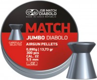 Купити кулі й патрони JSB Diablo Jumbo Match 5.5 mm 0.89 g 300 pcs  за ціною від 450 грн.