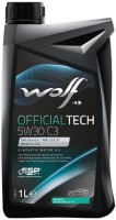 Купить моторное масло WOLF Officialtech 5W-30 C3 1L  по цене от 459 грн.
