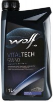 Купити моторне мастило WOLF Vitaltech 5W-40 1L  за ціною від 248 грн.