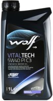 Купити моторне мастило WOLF Vitaltech 5W-40 PI C3 1L  за ціною від 269 грн.