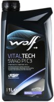 Купити моторне мастило WOLF Vitaltech 5W-40 PI C3 1L  за ціною від 337 грн.