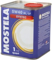 Купити моторне мастило Mostela Syntec 5W-40 1L за ціною від 295 грн.