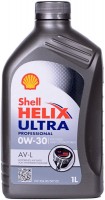Купити моторне мастило Shell Helix Ultra Professional AV-L 0W-30 1L  за ціною від 579 грн.