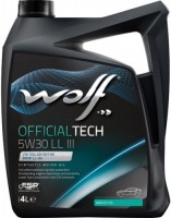Купить моторное масло WOLF Officialtech 5W-30 LL-III 4L  по цене от 1323 грн.