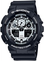 Купить наручные часы Casio G-Shock GA-100BW-1A  по цене от 6440 грн.