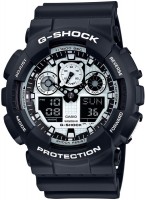 Купить наручные часы Casio G-Shock GA-100BW-1A  по цене от 6910 грн.