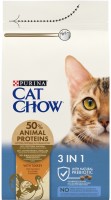 Купити корм для кішок Cat Chow Feline 3 in 1 Turkey/Pork 1.5 kg  за ціною від 230 грн.