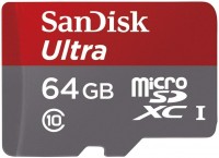 Купити карта пам'яті SanDisk Ultra microSD UHS-I (Ultra microSDXC UHS-I 64Gb) за ціною від 285 грн.