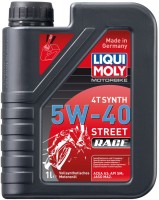 Купить моторное масло Liqui Moly Motorbike 4T Synth Street Race 5W-40 1L  по цене от 759 грн.