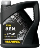 Купити моторне мастило Mannol 7701 O.E.M. 5W-30 4L  за ціною від 449 грн.