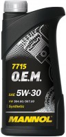 Купить моторное масло Mannol 7715 O.E.M. 5W-30 1L  по цене от 432 грн.