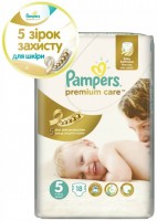 Купить подгузники Pampers Premium Care 5 (/ 18 pcs) по цене от 337 грн.