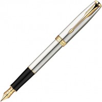 Купить ручка Parker Sonnet 08 Stainless Steel GT FP  по цене от 3987 грн.