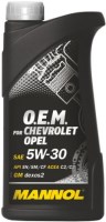 Купить моторное масло Mannol O.E.M. for Chevrolet Opel 5W-30 1L  по цене от 328 грн.