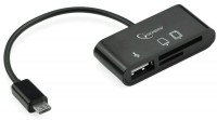 Купити кардридер / USB-хаб Gembird UHB-OTG-01  за ціною від 221 грн.