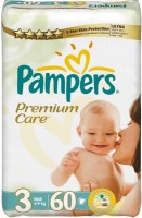 Купить подгузники Pampers Premium Care 3 по цене от 299 грн.