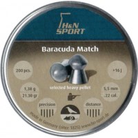 Купить кулі й патрони Haendler & Natermann Baracuda Match 5.5 mm 1.37 g 200 pcs: цена от 338 грн.