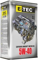 Купити моторне мастило E-TEC EVO 5W-40 4L  за ціною від 569 грн.