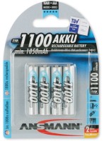 Купить акумулятор / батарейка Ansmann 4xAAA 1100 mAh: цена от 659 грн.