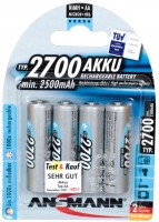 Купить акумулятор / батарейка Ansmann 4xAA 2700 mAh: цена от 899 грн.