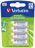 Купить аккумулятор / батарейка Verbatim Premium 4xAA 2500 mAh  по цене от 359 грн.