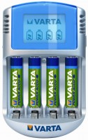 Купить зарядка для акумуляторної батарейки Varta LCD Charger 4xAA 2500 mAh: цена от 2210 грн.