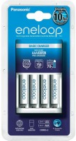 Купить зарядка аккумуляторных батареек Panasonic Basic Charger + Eneloop 4xAAA 750 mAh  по цене от 1240 грн.