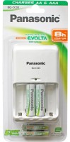 Купити зарядка для акумуляторної батарейки Panasonic Evolta BQ-CC03 + 2xAA 2050 mAh + 2xAAA 800 mAh