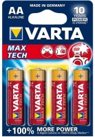 Купить акумулятор / батарейка Varta Max Tech 4xAA: цена от 152 грн.