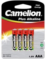 Купить аккумулятор / батарейка Camelion Plus 4xAAA LR03-BP4  по цене от 72 грн.